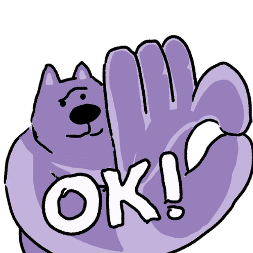 Doug the Dawg OK hand gesture